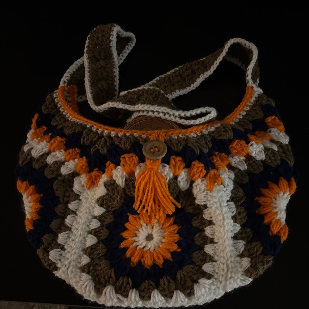 Handcrafted Multicolor Crochet Bag